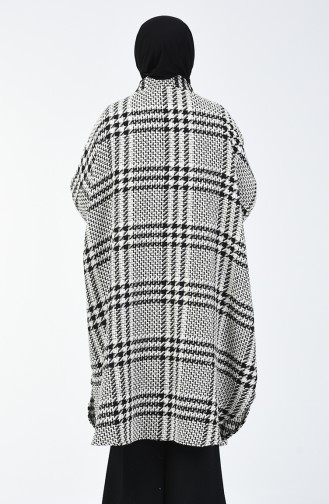 Poncho Hivernal 9001A-01 Noir Blanc 9001A-01