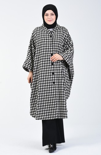 Poncho Hivernal 9001B-01 Noir Blanc 9001B-01