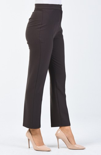 Pantalon a Boutons 1102-28 Brun Clair 1102-28