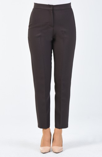 Pantalon a Boutons 1102-28 Brun Clair 1102-28