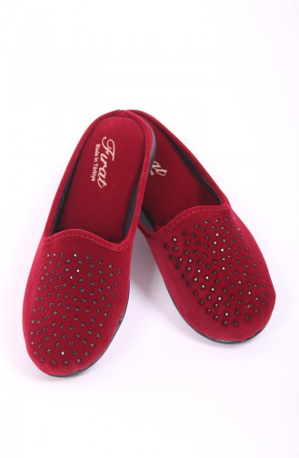 Chaussons Pour Femme PNR08-01 Bordeaux 08-01