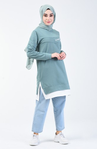 Sweatshirt 0818-04 Vert Noisette 0818-04