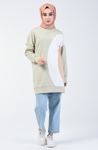 Green Almond Sweatshirt 0826-03