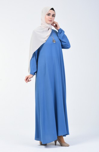 Indigo Hijab Kleider 0023-13