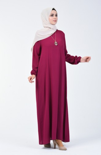 Fuchsia Hijab Kleider 0023-14