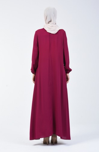 Fuchsia Hijab Kleider 0023-14