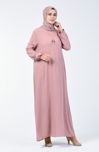 Robe avec Collier 0023-15 Poudre Foncé 0023-15