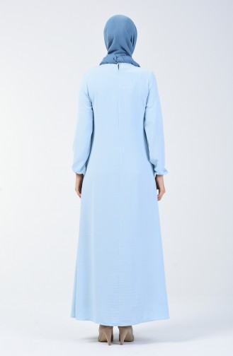 Baby Blue Hijab Dress 0050-06