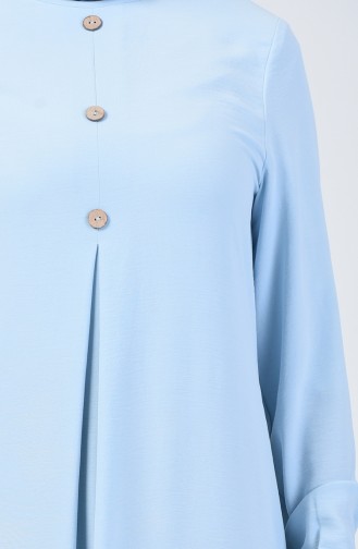 Baby Blue Hijab Dress 0050-06