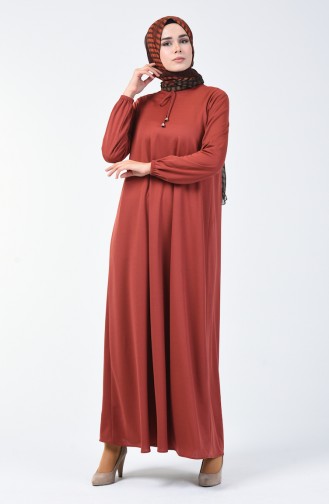 Kleid mit elastischer Arm 1811-04 Zweibelschalefarbig 1811-04