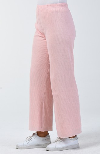 Tricot wide Pants Powder 4492-12