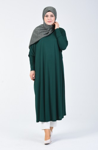 Bat Sleeve Tunic Emerald Green 1907-07