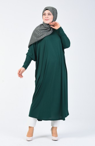 Bat Sleeve Tunic Emerald Green 1907-07