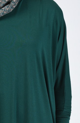 Bat Sleeve Tunic Emerald Green 1907-07