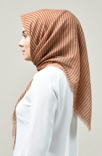 Patterned Scarf Cinnamon Color 901588-18