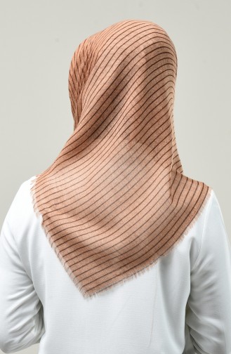Patterned Scarf Cinnamon Color 901588-18