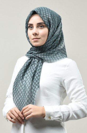 Patterned Scarf Almond green 901589-03