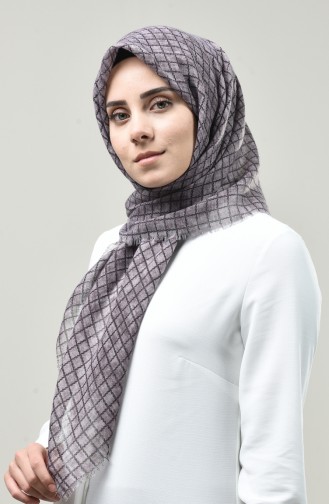 Patterned Scarf Lilac 901589-12