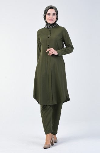 Tunic Trousers Double Set Khaki 1208-08