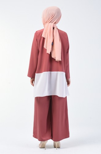Necklace Tunic Trousers Double Suit 1003-04 Dried Rose 1003-04