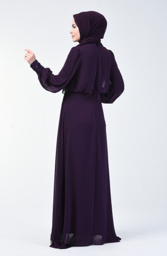 Lila Hijab-Abendkleider 5230-06