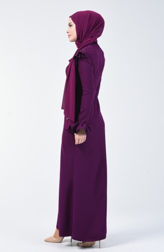 Purple İslamitische Avondjurk 5256-07