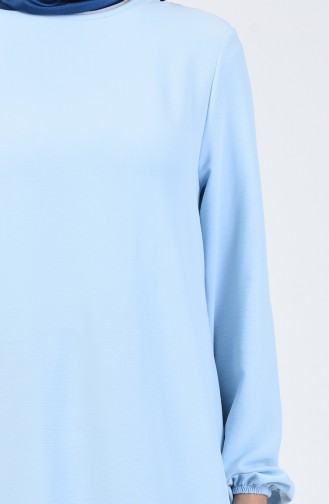 Aerobin Fabric Sleeve Elastic Dress Bebe Blue 0061-07