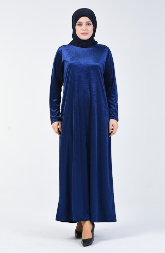 Navy Blue İslamitische Jurk 4868-08