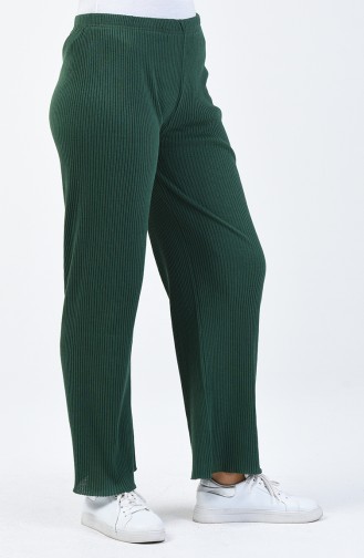 Tricot wide Pants Green 4492-17