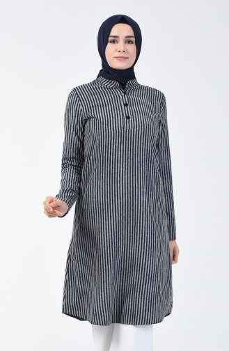 Striped Winter Tunic Gray 5423-05