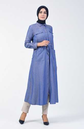 Jeansblau Tunikas 1164-18