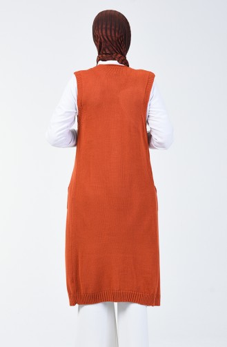 Tricot Pockets Vest Brick 2005-04