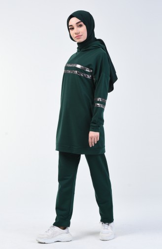 Hooded Tracksuit Green 9134-03