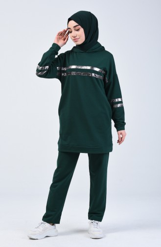 Hooded Tracksuit Green 9134-03