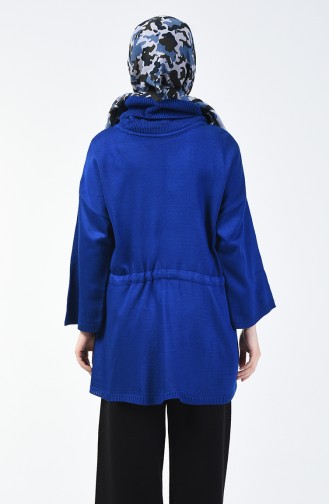 Saks-Blau Pullover 1025-02