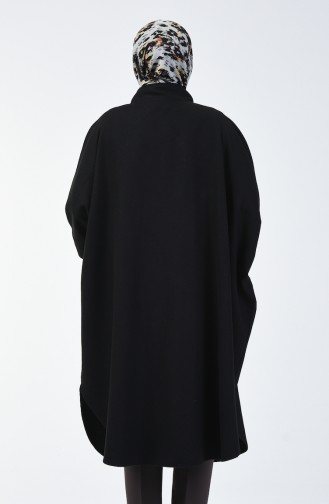 Winter Felt Poncho Black 9001-01