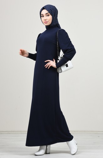 Robe Hijab Bleu Marine 8143-01