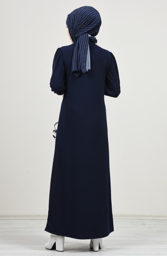 Robe Hijab Bleu Marine 8143-01