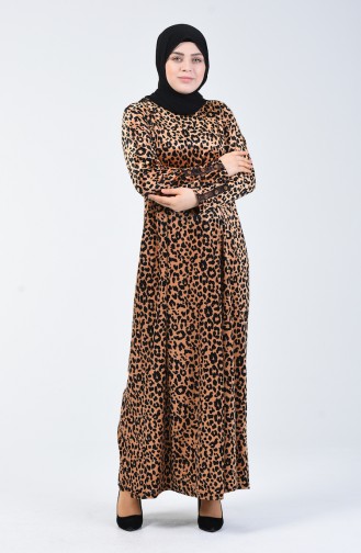 Mustard Hijab Dress 4867-03