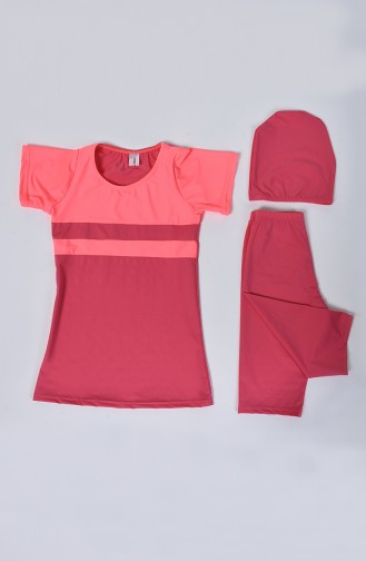 Pink Swimsuit Hijab 0111-15