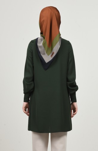 Gömlek Yaka Düğmeli Tunik 8145-04 Haki