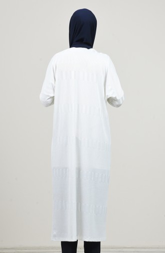 Jacquard Long Tunic White 7944-04