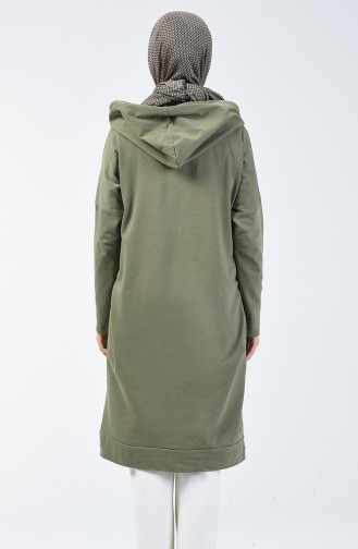 Khaki Strickjacke 4890-05