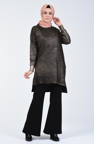 Pull Tricot 4952-01 Noir Cuivre 4952-01