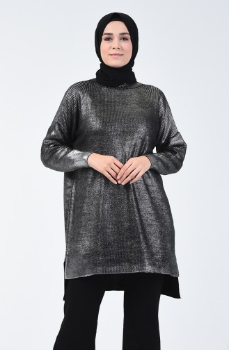 Tricot Silver Sweater Black Silver 4952-02