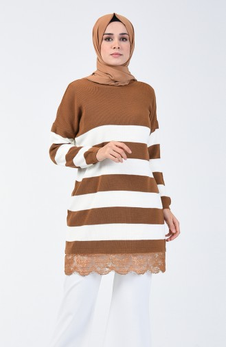 Pull Tricot 4981-01 Café au Lait 4981-01