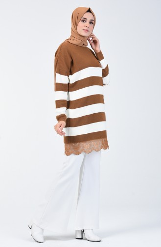 Pull Tricot 4981-01 Café au Lait 4981-01