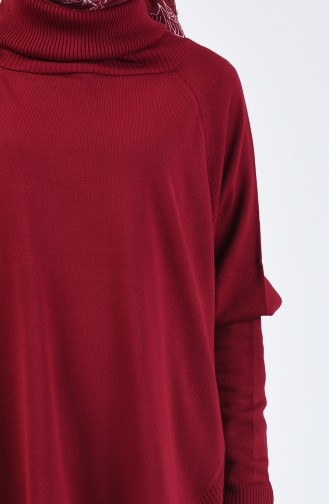 Claret red Poncho 1404-03