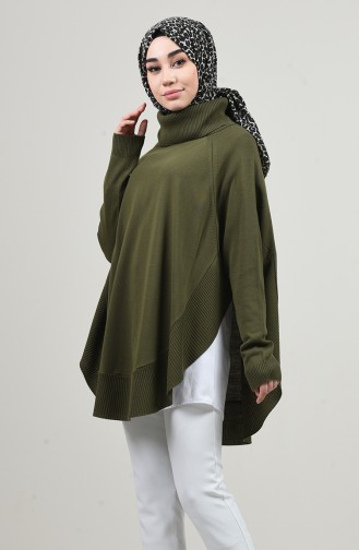 Asymmetrisches Trikot Poncho  1404-04 Khaki 1404-04