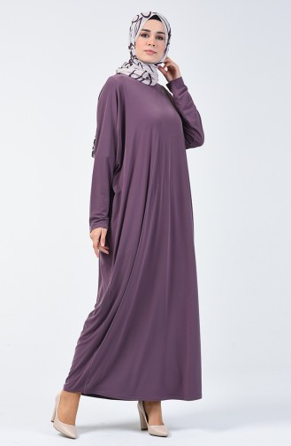 Sandy Bat Sleeve Dress Dark Lilac 8813-09